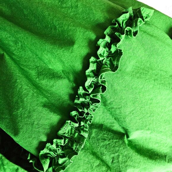 Kate Spade New York Green Ruffle Shirt Dress Medium M  Target Collaboration - Picture 8 of 8